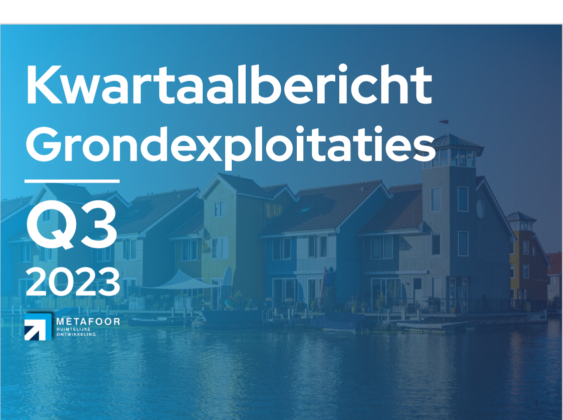 Kwartaalbericht Grondexploitaties 2023 Q3