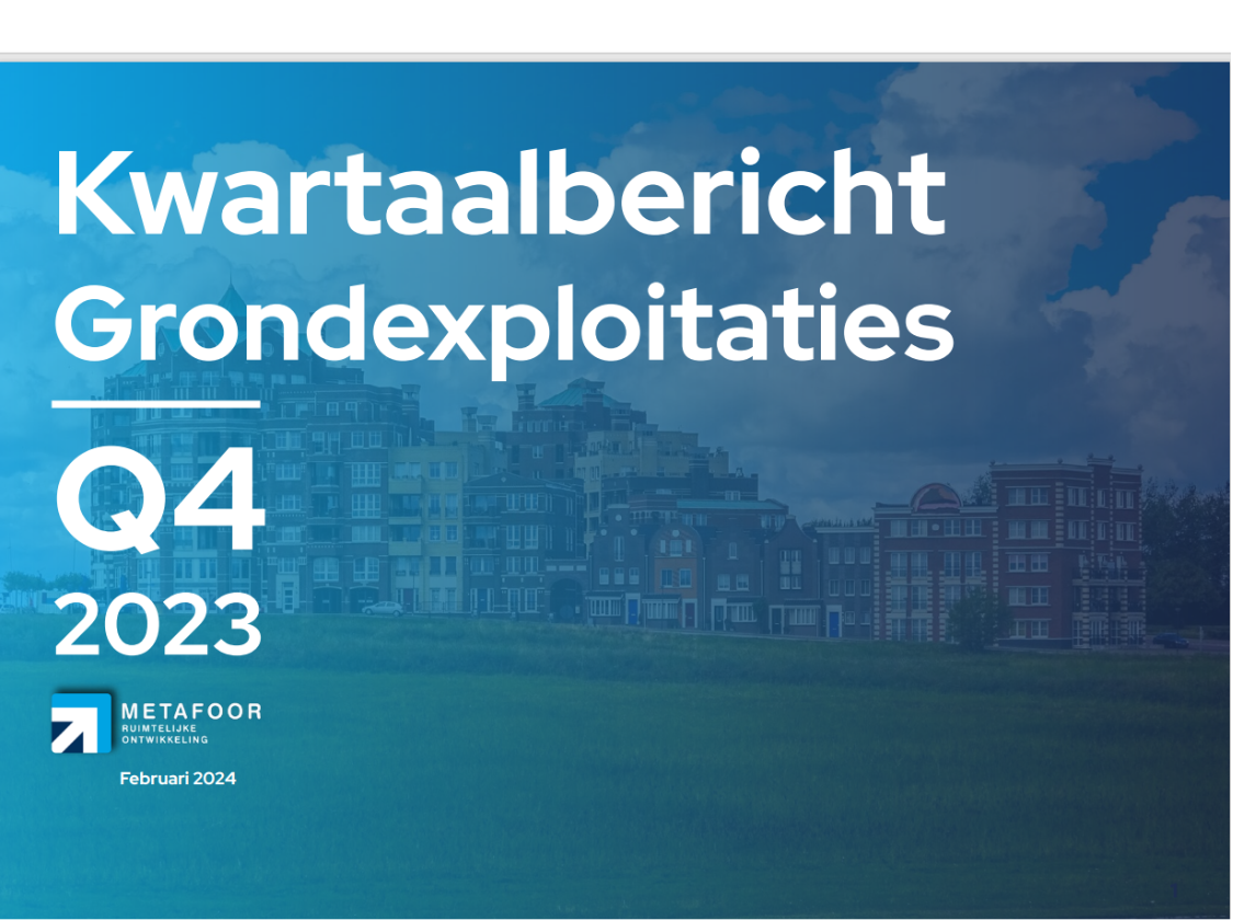 Kwartaalbericht Grondexploitaties 2023 Q4